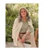 Womens/ladies Lambswool Crew Neck Cardigan Cream WoolOvers-1