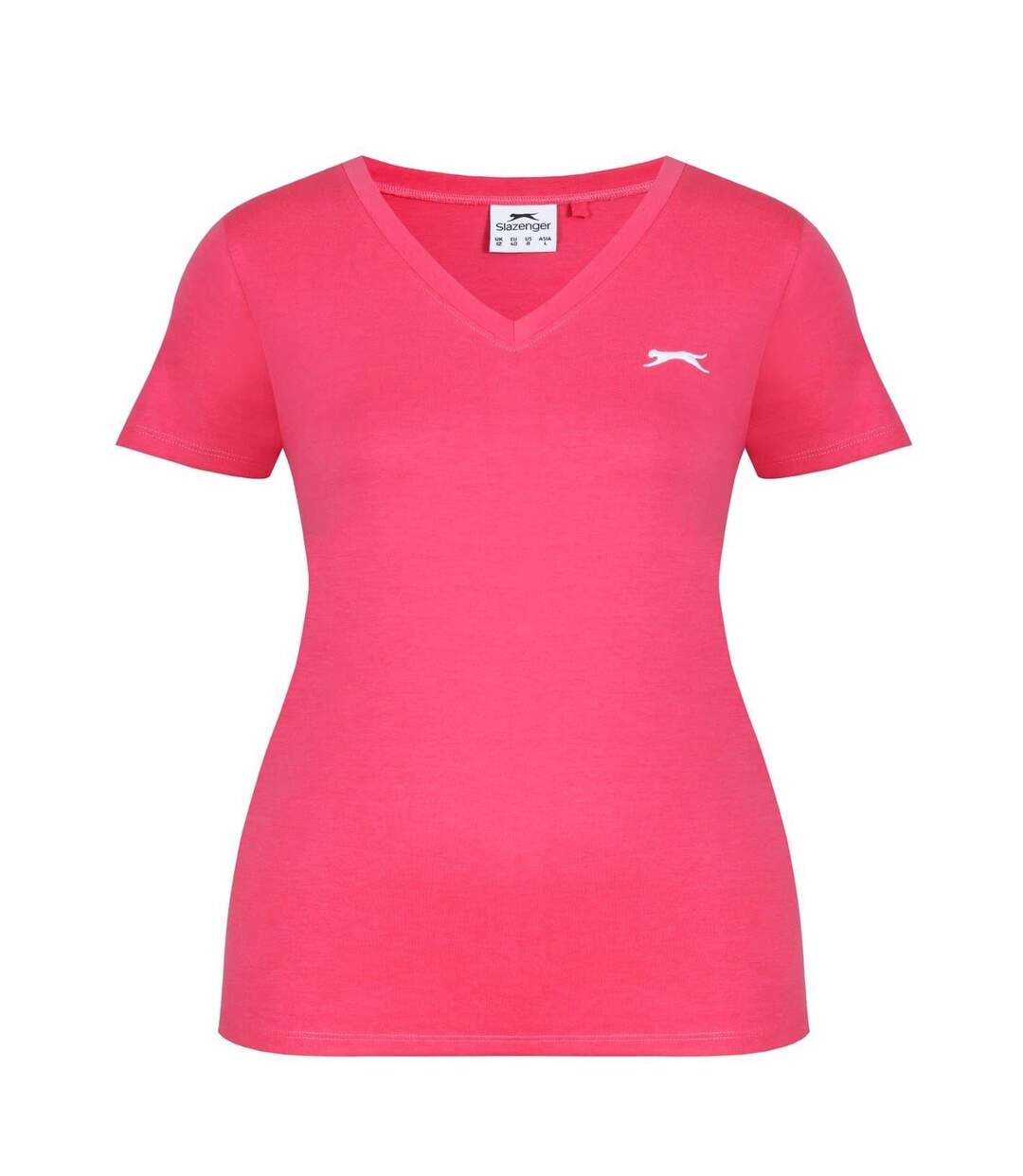 Womens/ladies T-shirt Baby Pink Slazenger-4