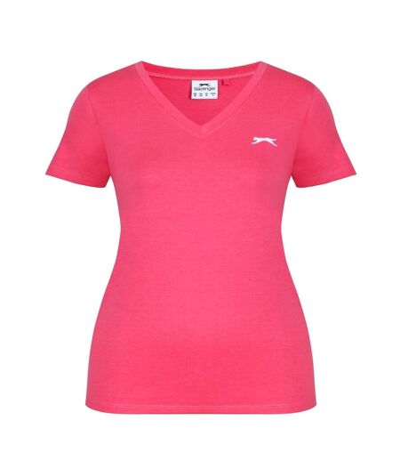 Womens/ladies T-shirt Baby Pink Slazenger