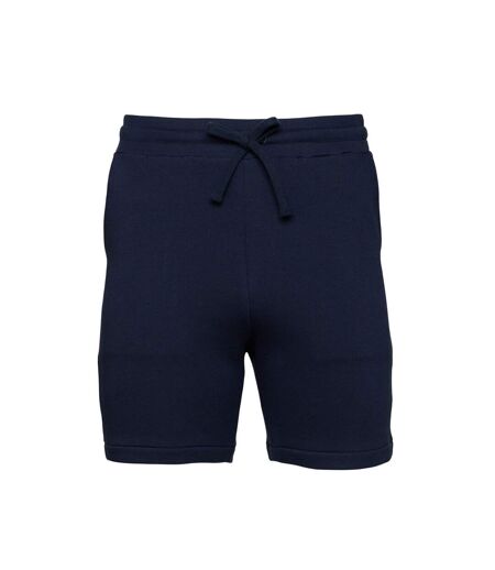 Mens sweat shorts navy Bella + Canvas