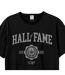 T-shirt hall of fame adulte noir Amplified-2