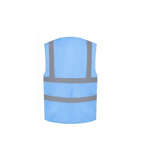 Gilet Haute Visibilité Cool Adulte Bleu Ciel Yoko