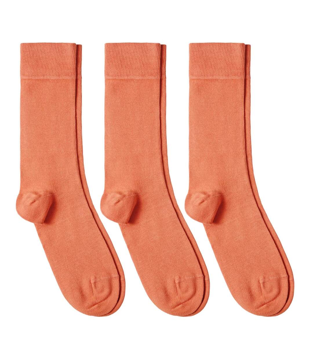 Chaussettes jersey unies – Lot 3 paires  - Fabriqué en UE