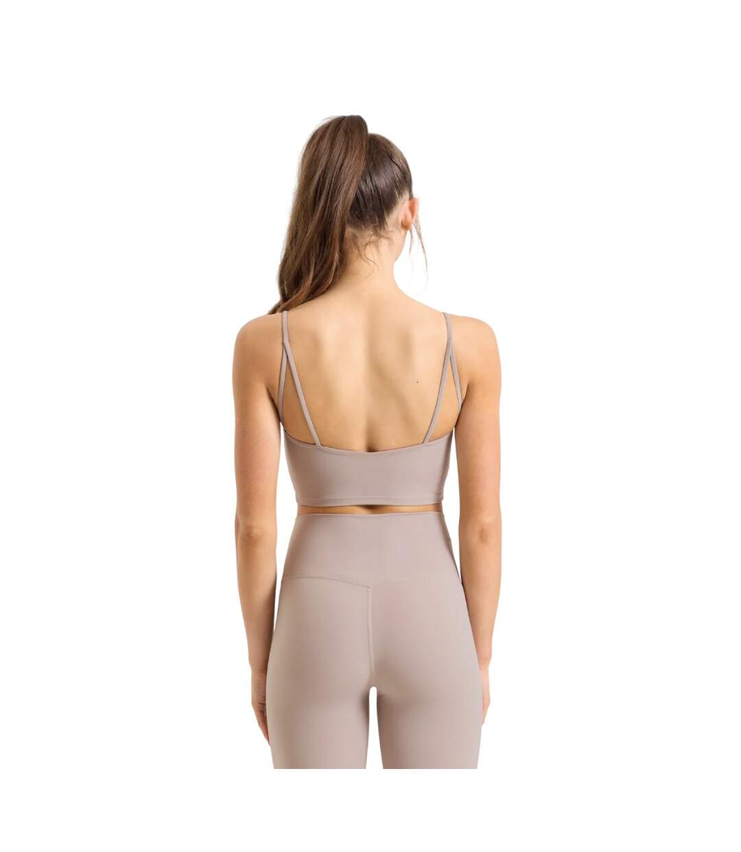 Brassière De Sport Femme Beige Gris TriDri-3