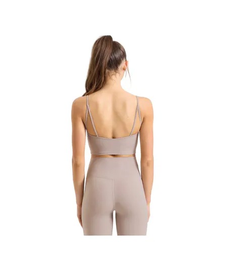 Brassière De Sport Femme Beige Gris TriDri