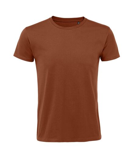 SOLS Mens Regent Slim Fit Short Sleeve T-Shirt (Terracotta)