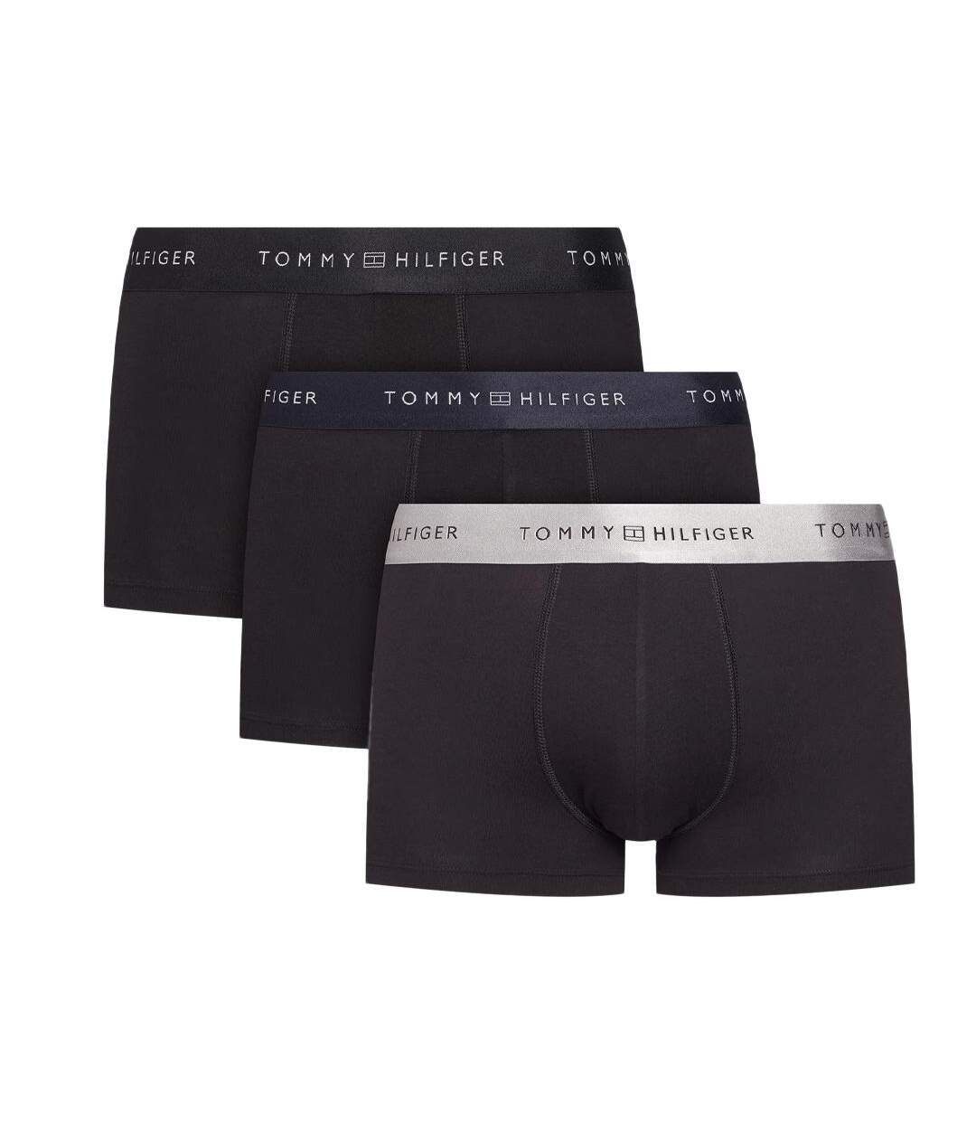 Lot de 3 boxers noir/gris homme tommy hilfiger metallic-3