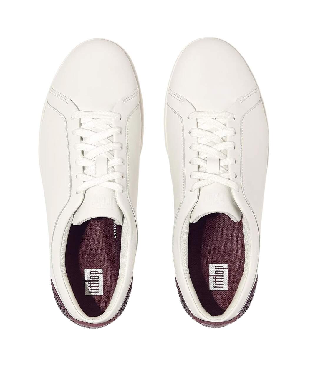 Baskets rally femme blanc / mauve / bordeaux FitFlop-3
