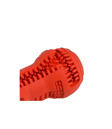 Jouet pour Chien Distributeur Os 10cm Rouge