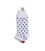 X2 paires de chaussettes blanches/pois femme pieces claura - taille unique-3
