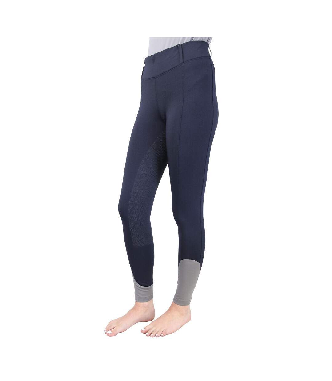 Collant d´équitation femme bleu nuit / gris Hy Sport Active-1