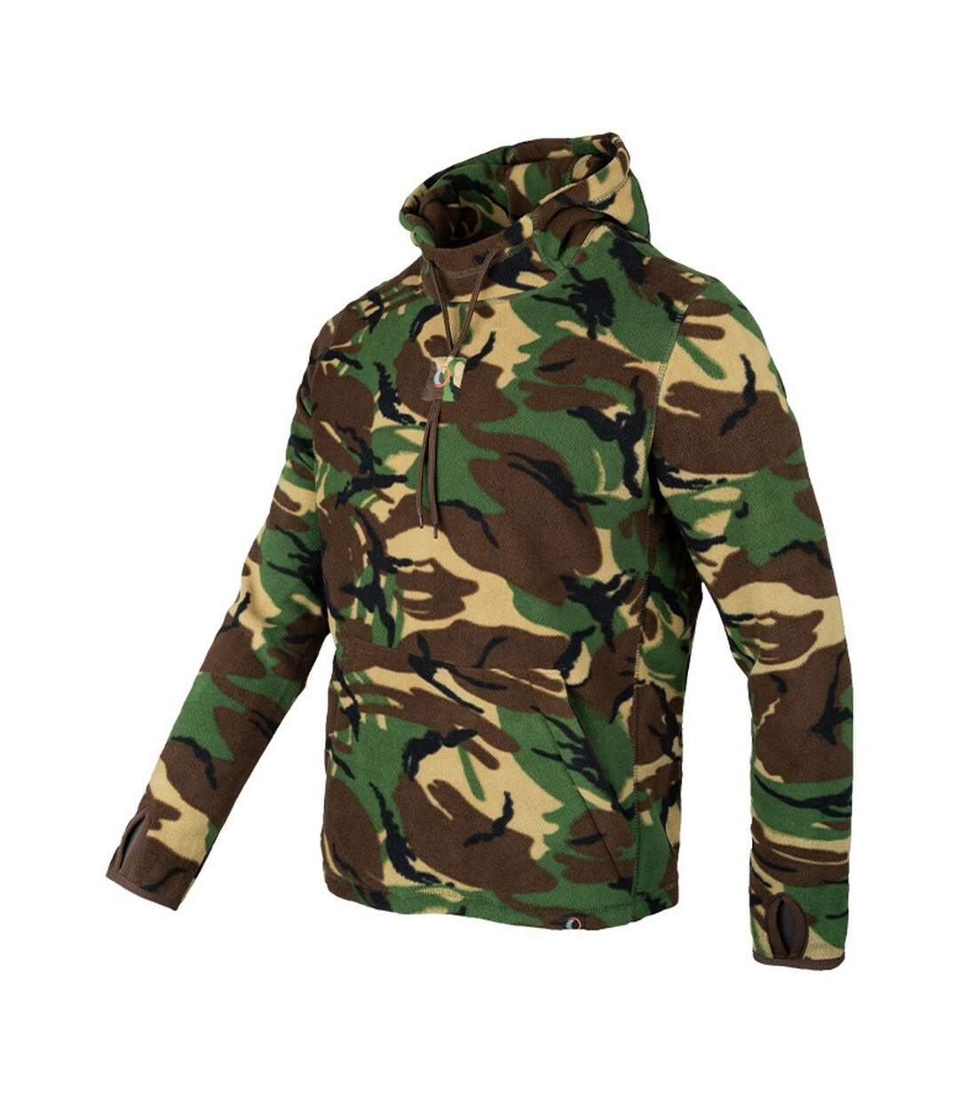 Sweat À Capuche Motif/style 2 Gen Homme Vert Marron Speero-3