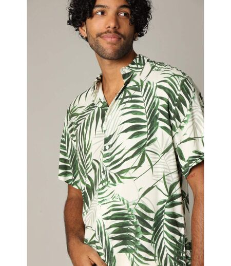 Chemise oversize en viscose avec imprimé tropical BRAZOA
