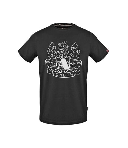 T-shirt Motif/style Graphique Adulte Noir Aquascutum