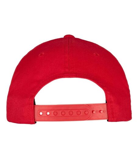 Casquette Ajustable Motif/style Courbé Rouge Flexfit