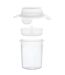 Lunch Box Double Compartiment Gobelet 35cl Transparent-2