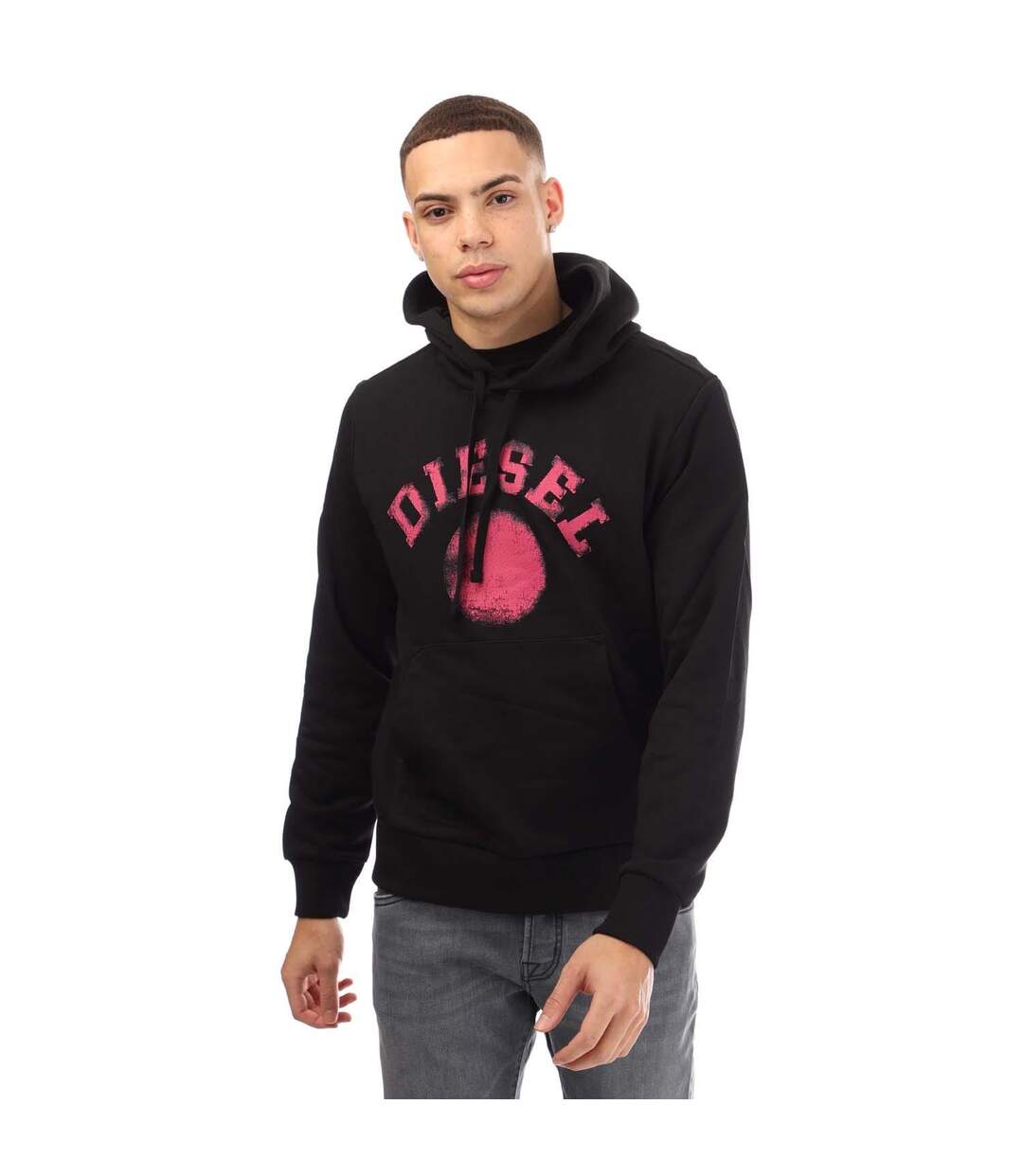Mens S-ginn 9-d Hoodie Black Diesel-2