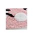 Tapis Rond Enfant Déco Chaton 90cm Rose