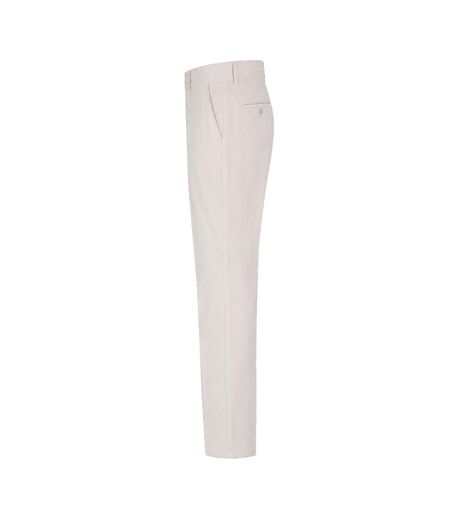 Mens Straight Chinos White Boss