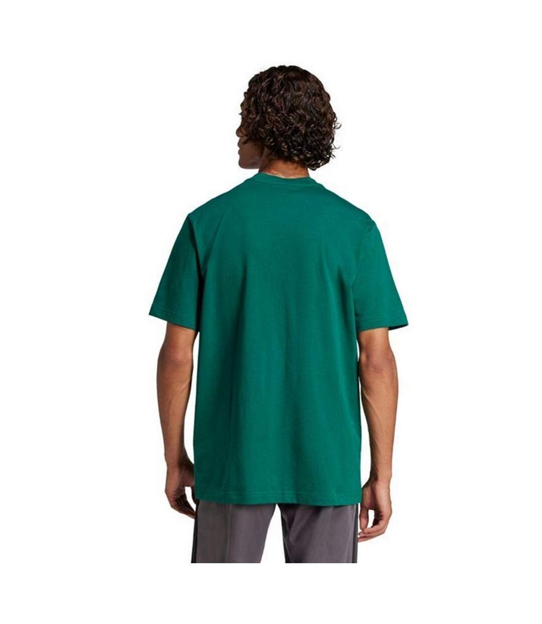 T-shirt Style Petit Logo Essentials Homme Vert Universitaire Noir Adidas-3