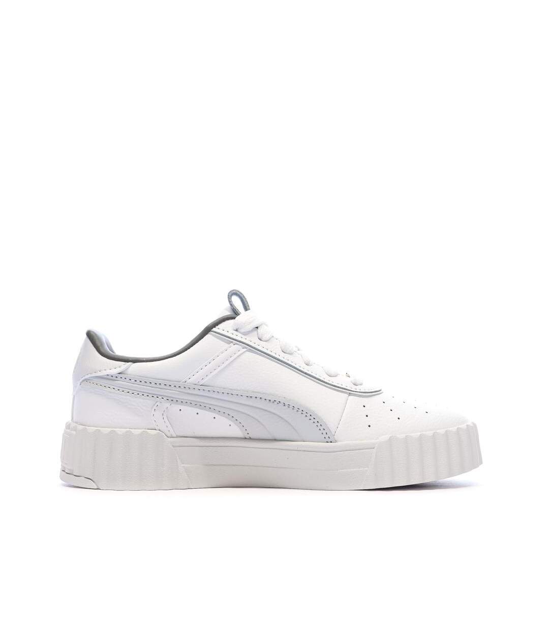 Baskets blanc/gris femme puma carina 3.0 luxe-2