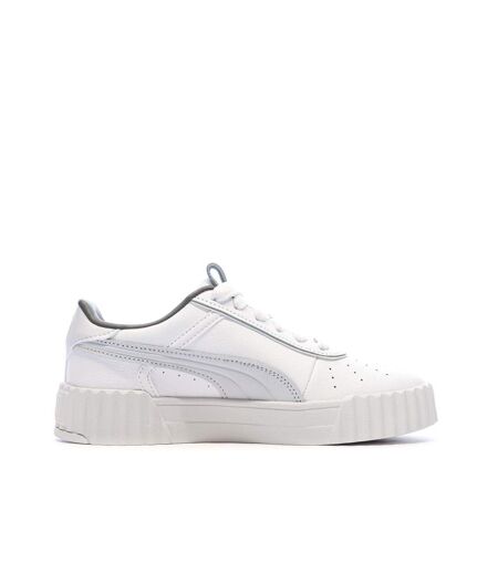 Baskets blanc/gris femme puma carina 3.0 luxe
