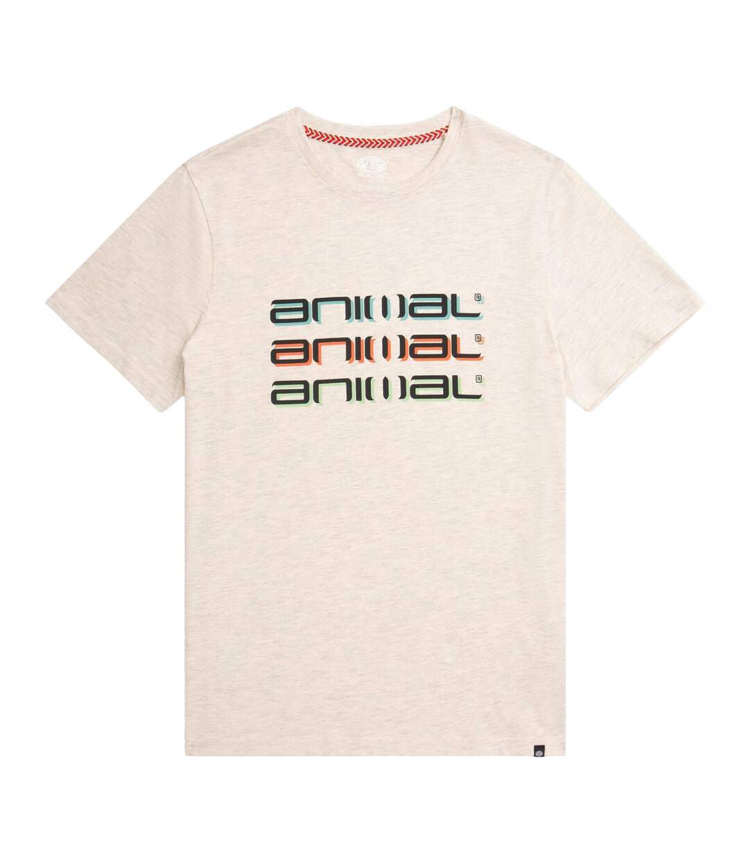 T-shirt classico homme beige Animal Animal