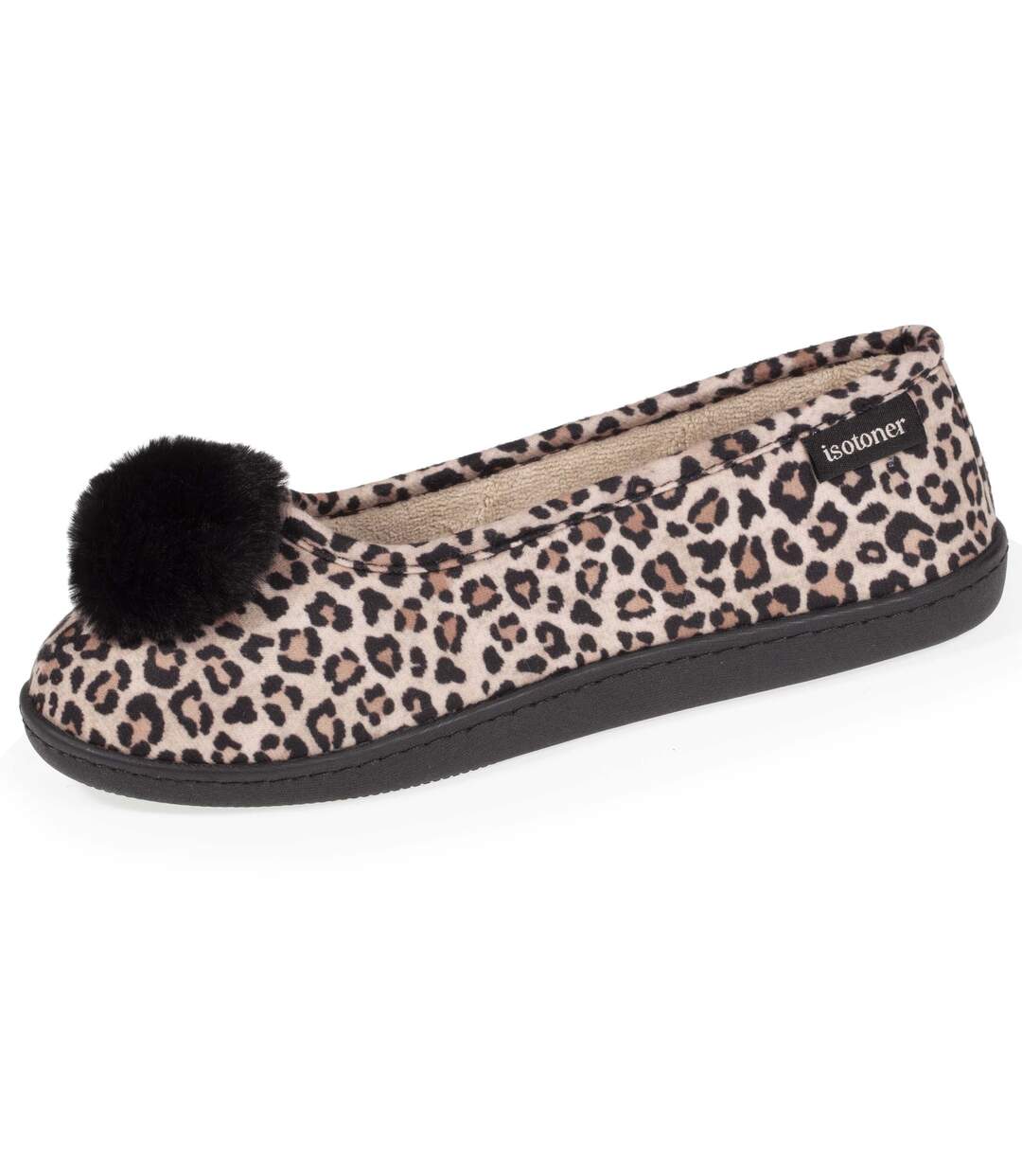 Isotoner Chaussons Ballerines femme semelle ergonomique-1