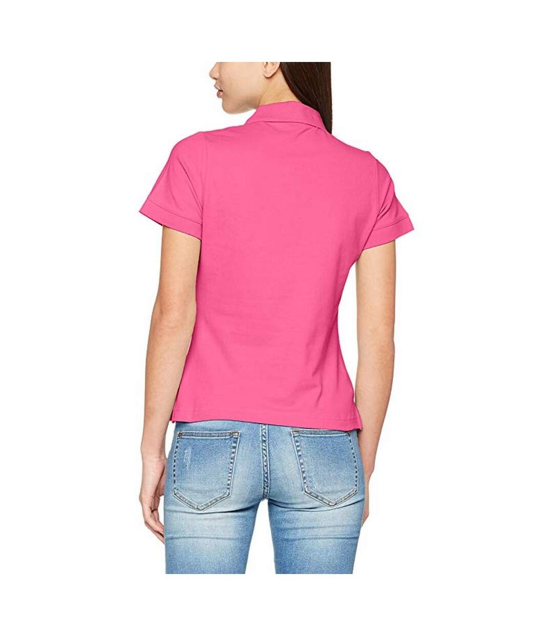 Polo premium femme fuchsia Fruit of the Loom-2