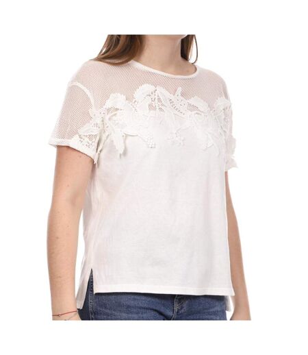 T-shirt Blanc Femme Teddy Smith Tulco - M