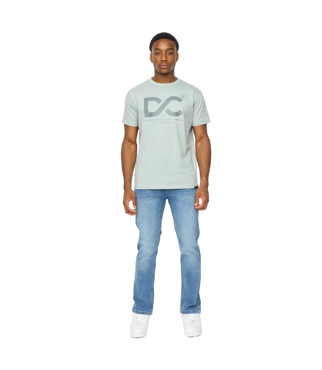 Mens Polymoore Heavyweight T-shirt Steel Blue Duck And Cover-4