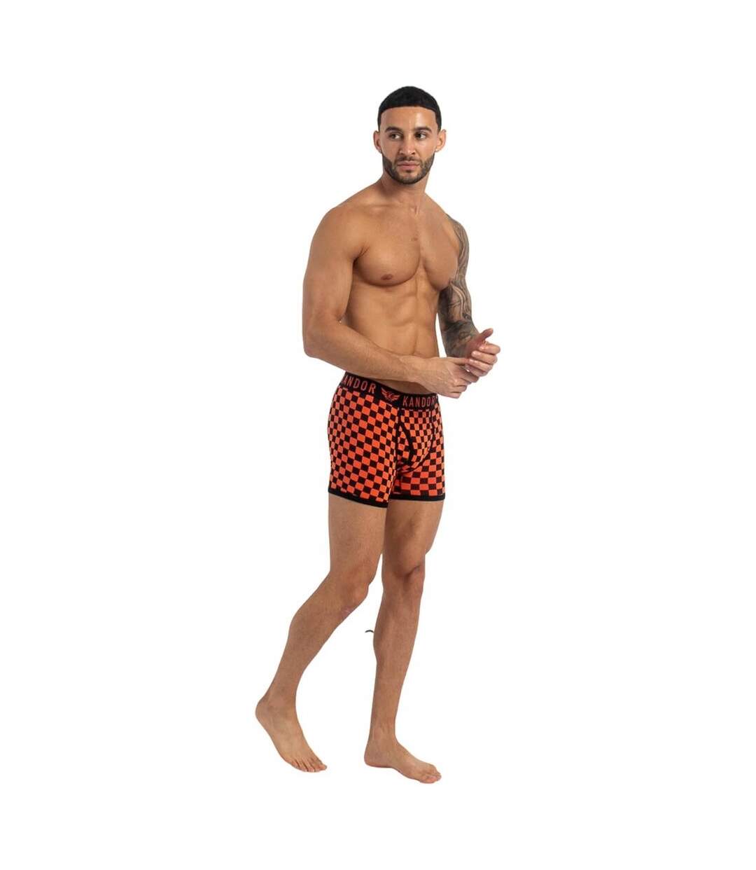 Boxers jeckers homme orange Kandor