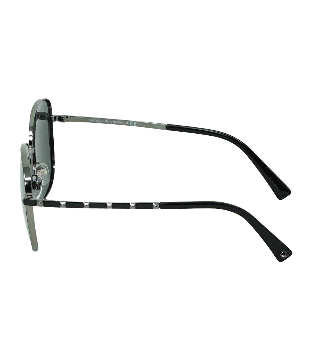 Womens/ladies Garavani Square Sunglasses One Size Dark Ruthenium Valentino-2