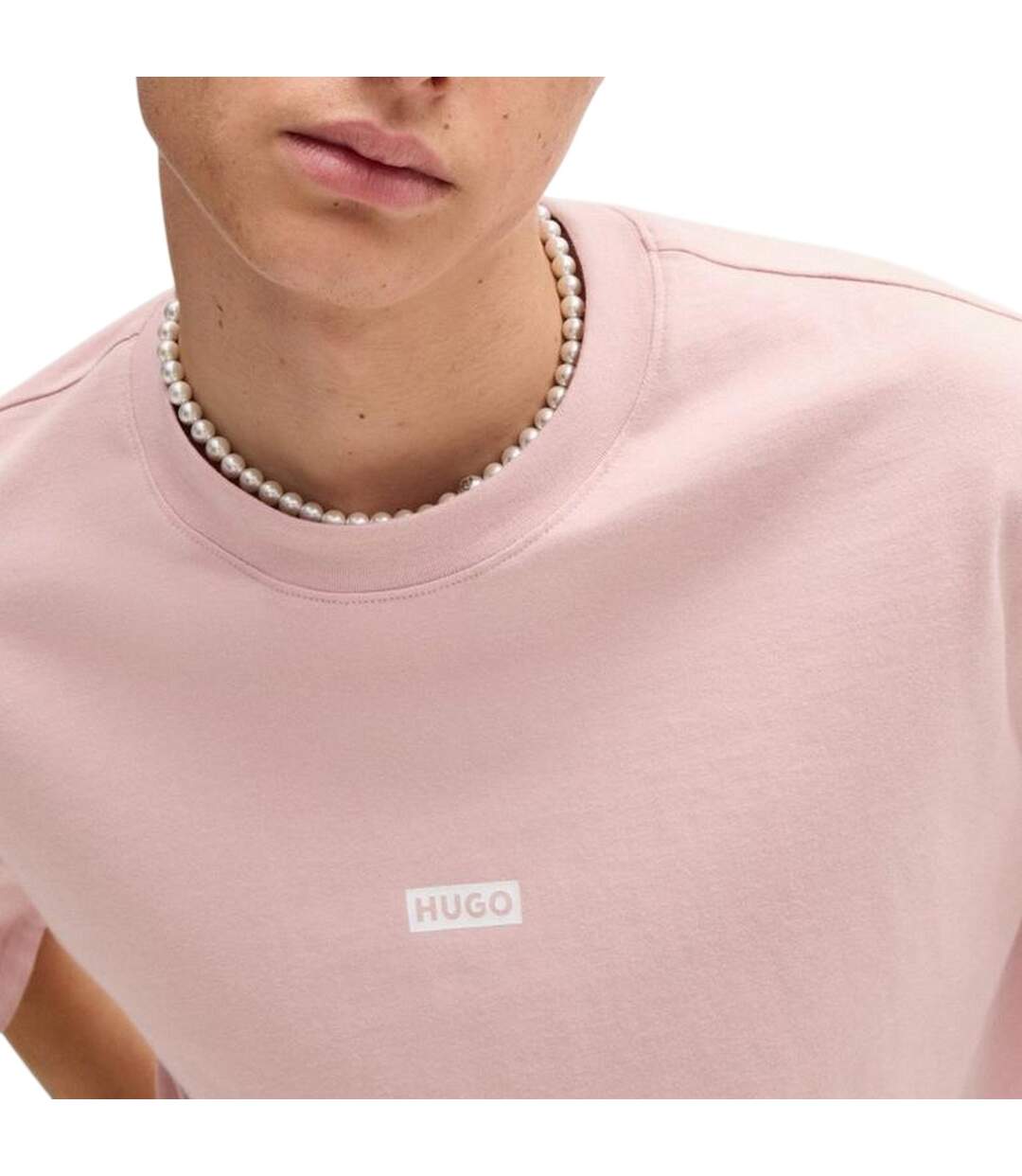 T-shirt Motif/style Imprimé Au Dos Mcmxciii Homme Rose Clair Hugo-4