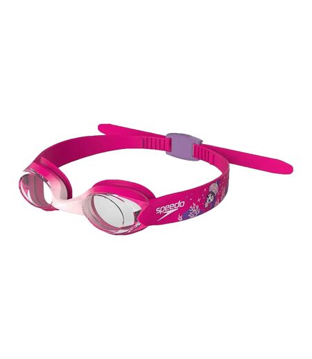 Lunettes De Natation Illusion Enfant Corail Clair Rose Électrique Transparent Transparent Speedo