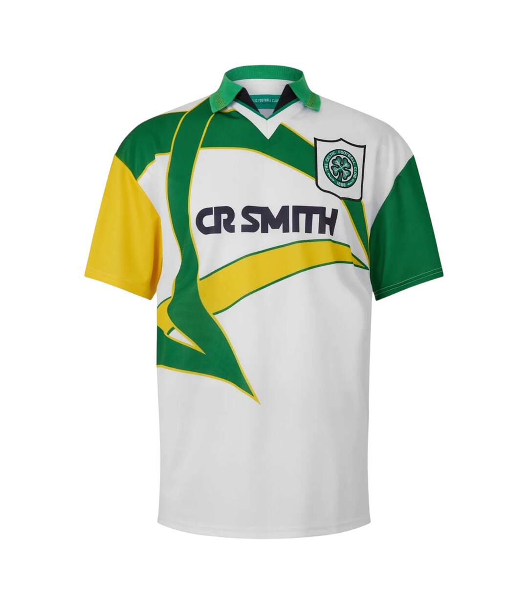 Mens 95 Celtic Football Shirt White Celtic Green Team-1