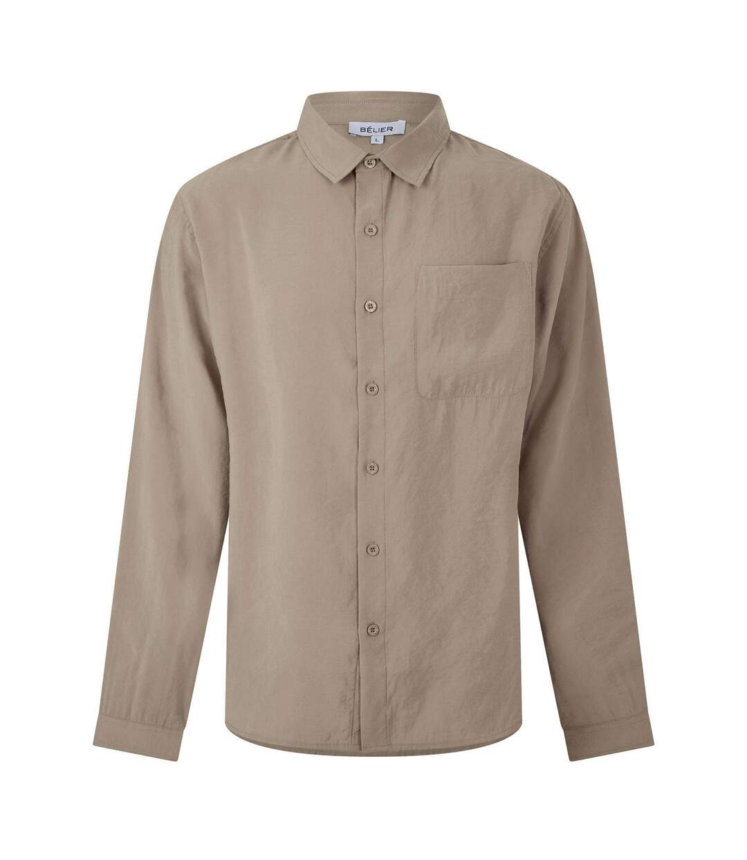 Chemise Manches Longues Homme Taupe Belier-1