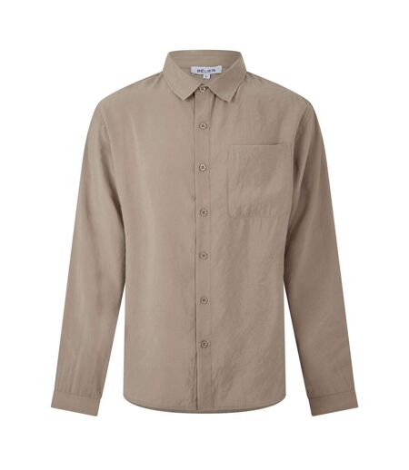Chemise Manches Longues Homme Taupe Belier