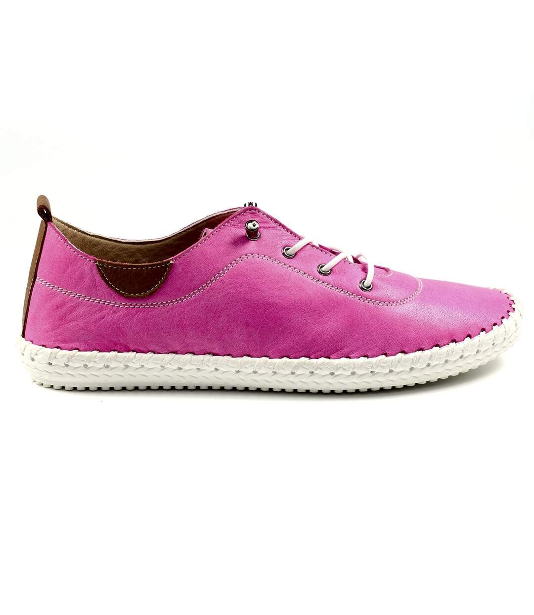 Tennis st ives femme fuchsia / blanc Lunar-2