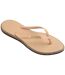Womens/ladies Glitter Pointed Flip Flops Golden Brown Havaianas-3