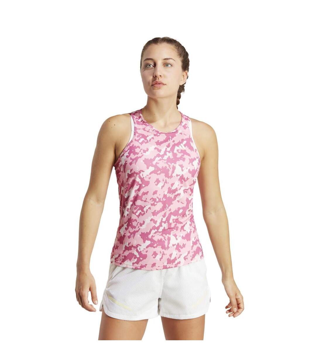 Débardeur own the run femme rose Adidas-4