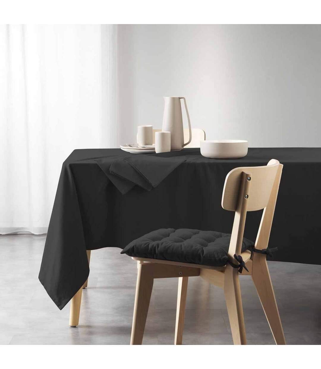 Nappe Rectangulaire Mistral 140x240cm Noir-1
