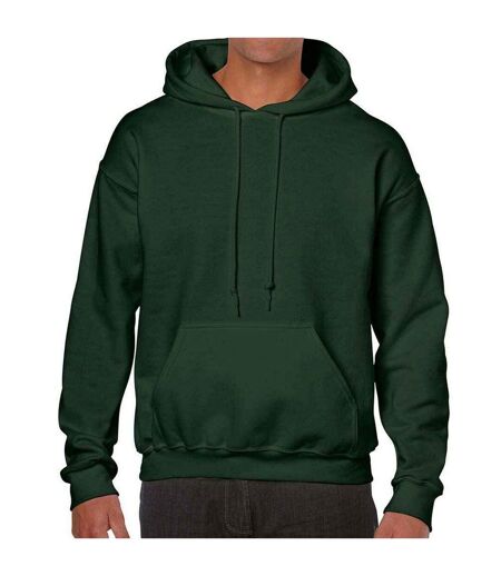 Unisex adult heavy blend hoodie forest green Gildan