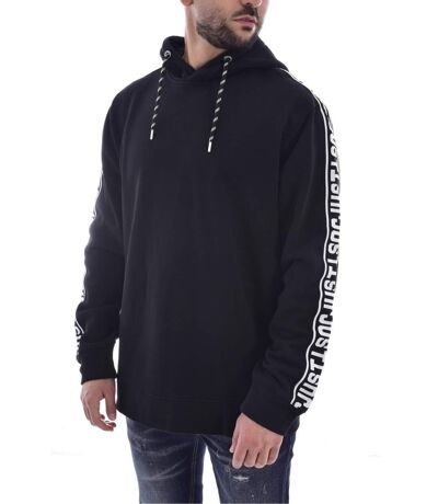 Sweat capuche à bande logo  -  Just Cavalli - Homme