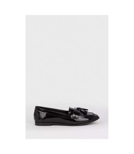 Mocassins lennie femme noir véritable Dorothy Perkins