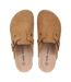 Womens/ladies Leather Mule Sandals Tan Jack Wills-4