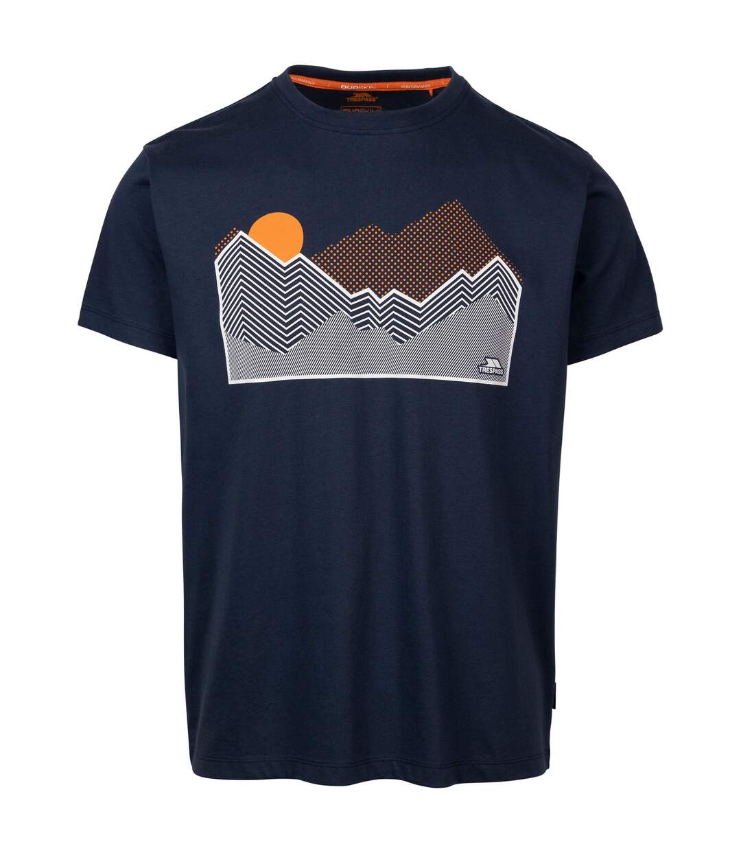 Mens lisab printed t-shirt navy Trespass-1