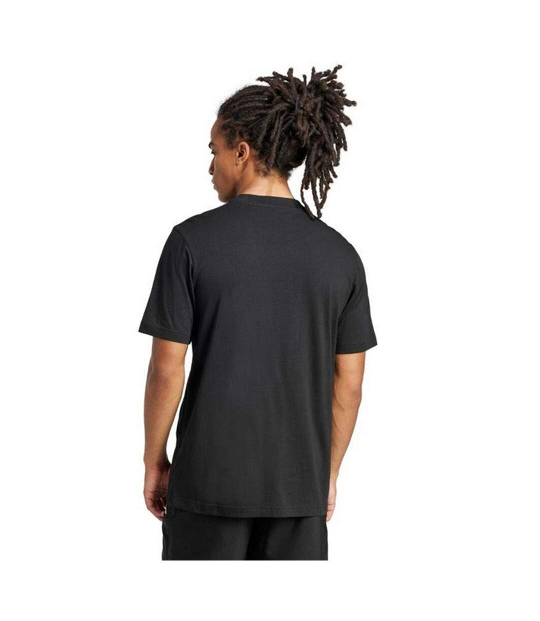 T-shirt Style Petit Logo Essentials Homme Noir Blanc Adidas-3