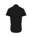 Premier Mens Poplin Stretch Short-Sleeved Shirt (Black) - UTPC6055