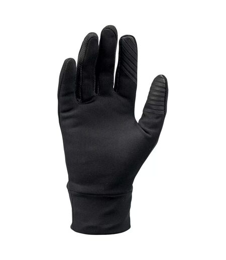 Nike Womens/Ladies Tech Lightweight Running Gloves (Black/Silver) (L)
